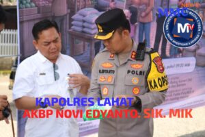 KAPOLRES LAHAT PIMPIN LANGSUNG GIAT  PANGAN MURAH