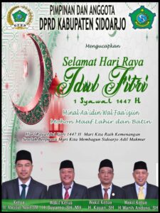 Ucapan Idul Fitri DPRD Kabupaten Sidoarjo
