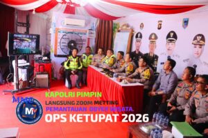 KAPOLRI PIMPIN LANGSUNG ZOOM METTING PEMANTAUAN OBYEK WISATA.