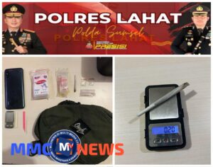 SATRESNARKOBA POLRES LAHAT  AMANKAN TERSANGKA BERIKUT BB PAKET SABU, DAN DAUN GANJA