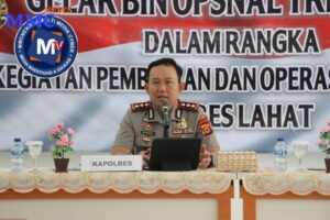 Kapolres Lahat Pimpin Bin Opsnal ( GO) Triwulan I tahun 2026