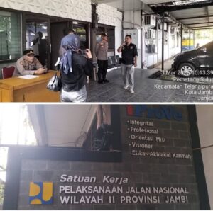 Terkesan Amburadul, LSM JARI Laporkan Pekerjaan Proyek PT Air Tenang Pada Satker PJN II Wilayah Jambi.