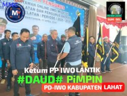 KETUM PP-IWO LANTIK # DAUD# PIMPIN PD-LAHAT SUMSEL