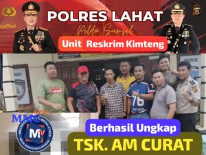GERAK CEPAT UNIT RESKRIM POLSEK TENGAH BERHASIL UNGKAP CURAT